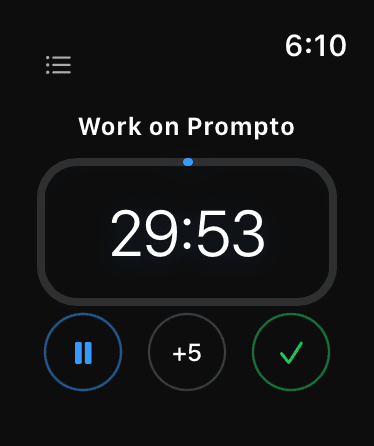 Prompto on Apple Watch